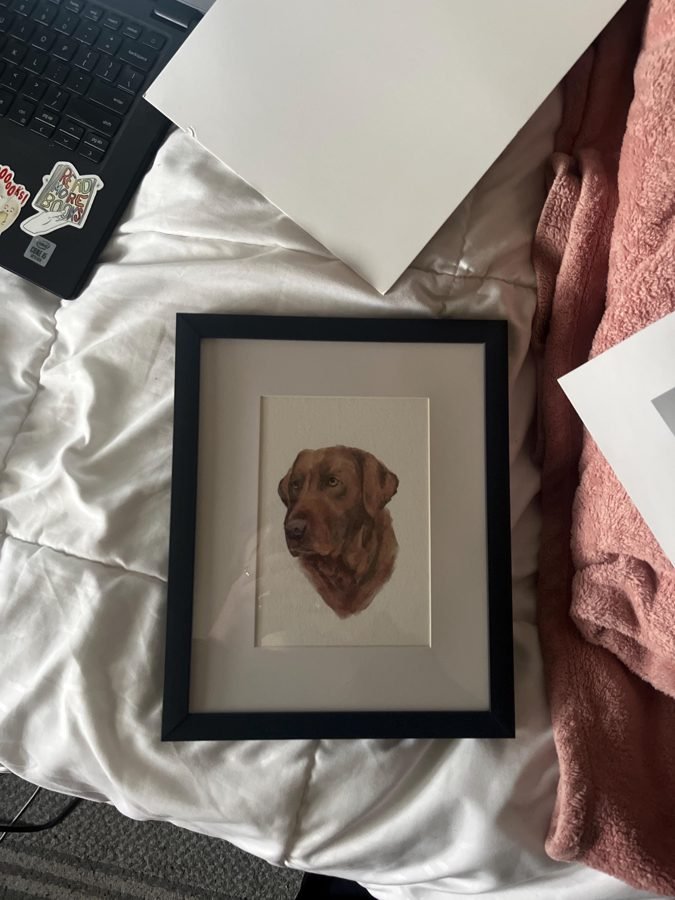 Beth&rsquo;s photo of their painting