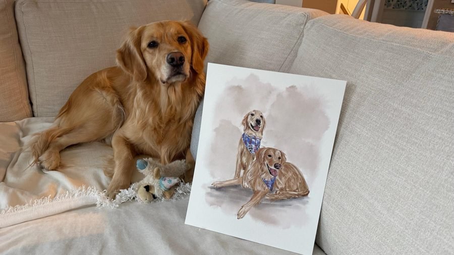 Kendall&rsquo;s photo of their painting