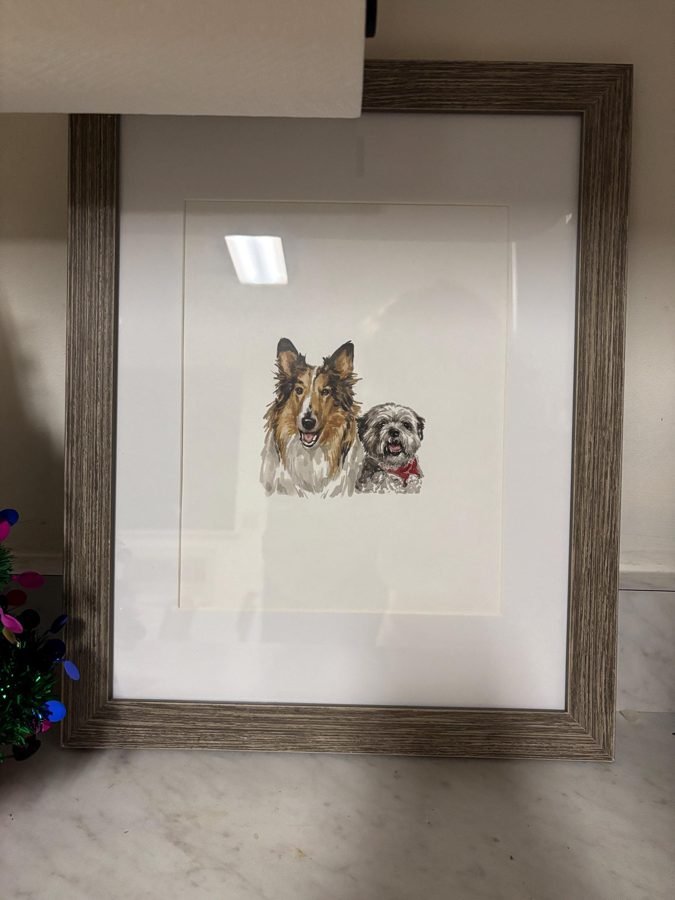 Julie&rsquo;s photo of their painting