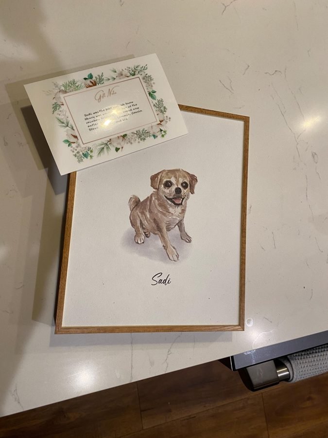 Liz&rsquo;s photo of their painting