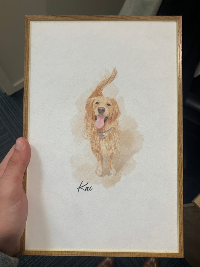 Anthony&rsquo;s photo of their painting